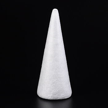 Cone Modelling Polystyrene Foam DIY Decoration Crafts, White, 190x73x68mm