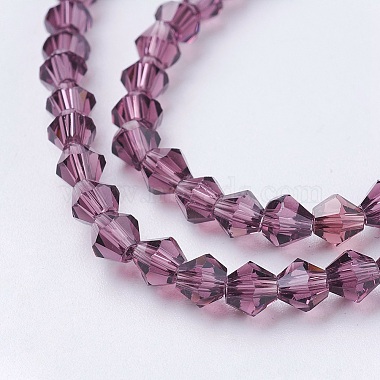 Imitation Austrian Crystal 5301 Bicone Beads(GLAA-S026-M)-3
