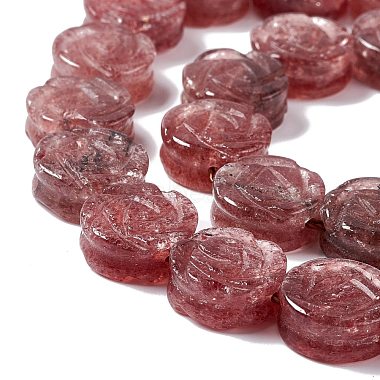 Natural Strawberry Quartz Beads Strands(G-D475-01O)-4