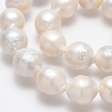 Nuggets Natural Baroque Pearl Keshi Pearl Beads Strands(PEAR-Q004-32)-3