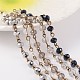 Handmade Glass Beaded Chains for Necklaces Bracelets Making(AJEW-JB00172)-1