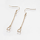 Brass Earring Hooks(X-KK-I618-26G-RS)-1