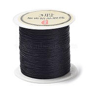 3-Ply Round Nylon Thread, with Spool, Black, 0.2mm, about 109.36 Yards(100m)/Roll(NWIR-Q001-01E-05)
