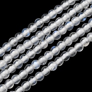 Natural Rainbow Moonstone Beads Strands, Round, 2mm, Hole: 0.5mm, about 188pcs/strand, 15.43 inch(39.2cm)(G-G0005-B03-A)