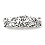 Vintage Viking Knot Alloy Hair Barrettes, Hair Accessories for Women & Girls, Antique Silver, 84.5x27x10.5mm(AJEW-K048-01AS)