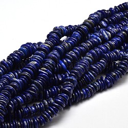 Natural Lapis Lazuli Chip Beads Strands, 9~15x9~15mm, Hole: 1mm, about 15.3 inch~15.9 inch(G-E271-63)