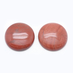 Natural Red Jasper Cabochons, Flat Round, 35x8mm(G-E492-G-01)