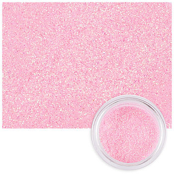 Nail Glitter Powder Shining Sugar Effect Glitter, Colorful Nail Pigments Dust Nail Powder, for DIY Nail Art Tips Decoration, Pink, Box: 3.2x3.35cm, 8g/box