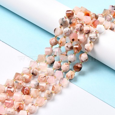 Natural Cherry Blossom Agate Beads Strands(G-L579-03)-4