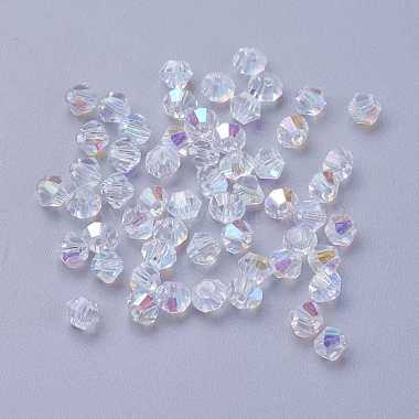 Electroplate Crystal Glass Bicone Beads(GGLA-F026-B01)-2