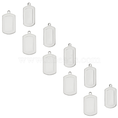 Stainless Steel Color Rectangle Stainless Steel Pendants