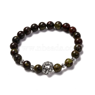 Perles de pierres précieuses naturelles et synthétiques stretch bracelst pour hommes femmes(BJEW-JB06703)-2