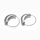 304 Stainless Steel Hoop Earrings(X-EJEW-O089-26P)-1
