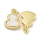 Brass Pave Sea Shell Gourd Charms(KK-Q820-16G)-2