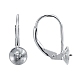 Boucles d'oreilles à levier en argent sterling plaqué rhodium anti-ternissement 925(X-STER-I017-084I-P)-2