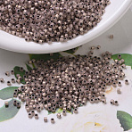 MIYUKI Delica Beads, Cylinder, Japanese Seed Beads, 11/0, (DB0191) Copper Lined Opal, 1.3x1.6mm, Hole: 0.8mm, about 10000pcs/bag, 50g/bag(SEED-X0054-DB0191)