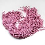 Polyester & Spandex Cord Ropes, 1 Inner Core, with Patterns, for Shoe Lace Cord Making, Hot Pink, 2mm, about 109.36 yards(100m)/bundle(RCP-R007-306)