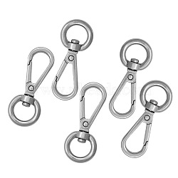 Zinc Alloy Swivel Clasps, Platinum, 50mm, 5pcs/set(PW-WG03F7F-01)