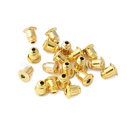 Brass Ear Nuts, Bullet Earring Backs, Golden Color, about 5mm long, 5mm wide, hole: 1mm(EC028-G)