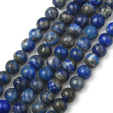 Natürliche Lapislazuli Perlenstränge(G-G953-01-8mm)-7