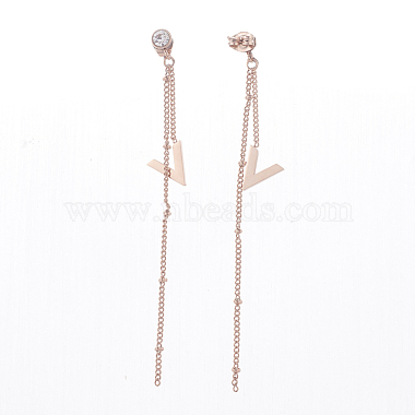 (Jewelry Parties Factory Sale)304 Stainless Steel Dangle Stud Earrings(EJEW-F204-19)-3