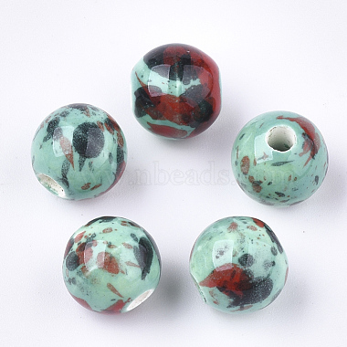 11mm Colorful Round Porcelain Beads