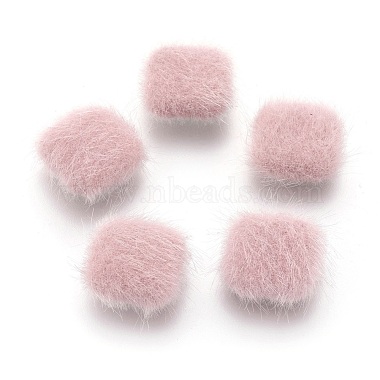 13mm Silver Pink Square Others Cabochons