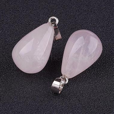 Natural Rose Quartz Pendants(G-K187-04L)-2