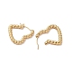 Twist Heart 201 Stainless Steel Half Hoop Earrings for Women(EJEW-G385-29G)-2
