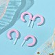 Hypoallergenic Bioceramics Zirconia Ceramic Ring Stud Earrings(EJEW-Z023-02D)-2