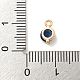 Flat Round Brass Micro Pave Cubic Zirconia Charms(KK-Z072-02KCG-03)-3