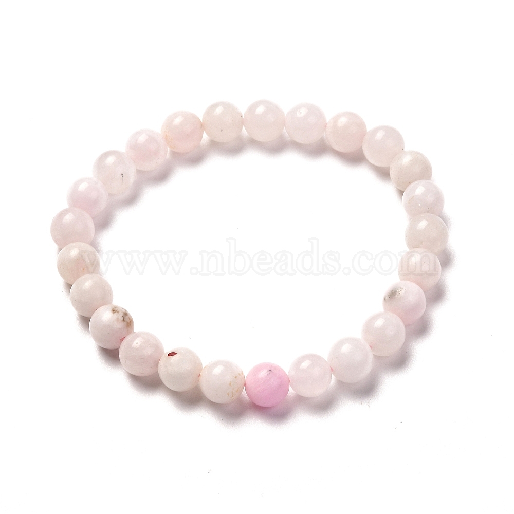 Chunky Pink Mangano Calcite Bracelet 148 mm Stretch Healing Forgive UV  Reactive  eBay