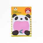 Cartoon Animal Shape Memo Notepads, To Do List Sticky Note, for Note-Taking, Reminders Office School Reading, Panda Pattern, 57.5x49x0.07mm, about 20 sheets/bag(DIY-WH0453-14D)