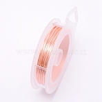 Round Copper Craft Wire, PeachPuff, 20 Gauge, 0.8mm, about 10m/roll(CWIR-WH0001-0.8mm-16)