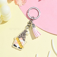 Acrylic Keychain, with Tassel, Gnome, 10.2cm(KEYC-YW00083-04)