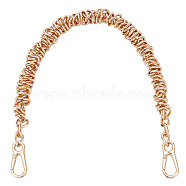 Aluminum Purse Chains, with Alloy Snap Clasp, Light Gold, 405mm(DIY-WH0430-336KCG)