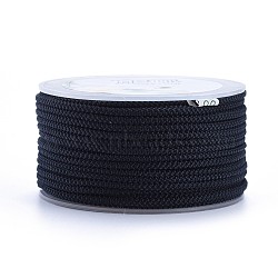 Polyester Braided Cord, Prussian Blue, 2mm, about 16.4 yards(15m)/roll(OCOR-F010-A38-2MM)