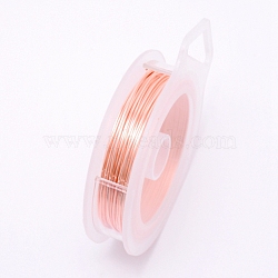 Round Copper Craft Wire, PeachPuff, 20 Gauge, 0.8mm, about 10m/roll(CWIR-WH0001-0.8mm-16)