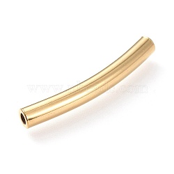 304 Stainless Steel Tube Beads, Golden, 53x5mm, Hole: 3.5mm(STAS-G205-17G-A)