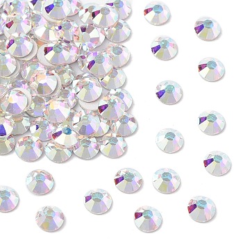 Preciosa&reg MAXIMA Crystal No Hotfix Flatback Stones, Czech Crystal, Dura Foiling, Round(438 11 615 Chaton Rose), 00030 200 Crystal AB, SS8(2.3~2.5mm)