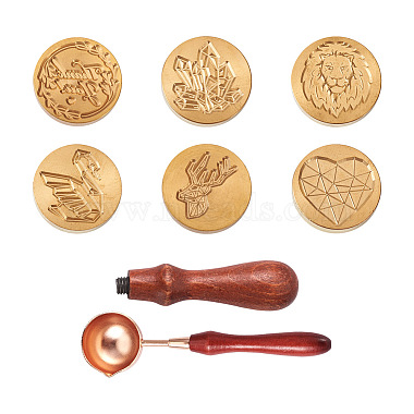 Saddle Brown Brass Wax Seal Stamps