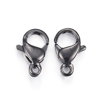 304 Stainless Steel Lobster Claw Clasps(STAS-H353-E-02B)-2