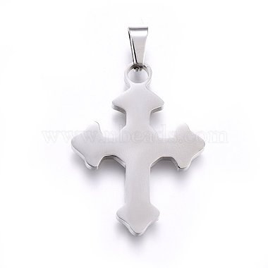 Stainless Steel Color Cross Stainless Steel Pendants