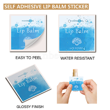 80Pcs 8 Style Custom Lip Balm DIY Label Sticker(DIY-CP0007-95I)-3