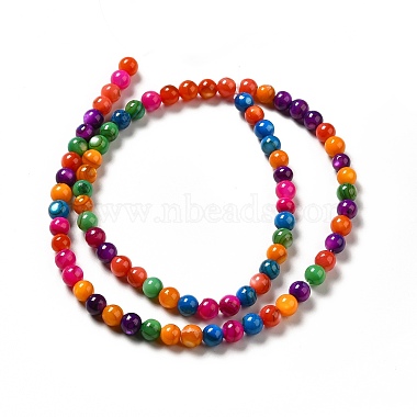 Dyed Natural Freshwater Shell Beads Strands(SHEL-G014-05D-01)-2