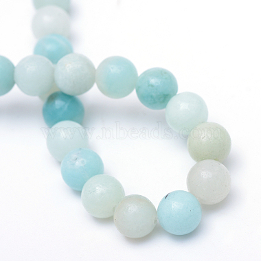 Round Natural Grade A Amazonite Bead Strands(X-G-R345-6mm-16)-3