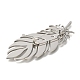 Feather 201 Stainless Steel Brooch for Women(STAS-B076-08G-02)-2