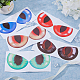 5 Sheets 5 Colors Eye Shape Waterproof PVC Car Stickers(FIND-FH0008-63)-4