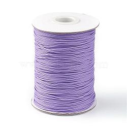 Korean Waxed Polyester Cord, Medium Purple, 1mm, about 85yards/roll(YC1.0MM-A162)
