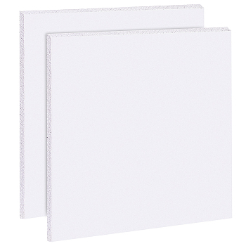 PVC Foam Board, Polyethylene PE Board, for Sand Table, Presentaions, Art Projects, Square, White, 300x300x5mm